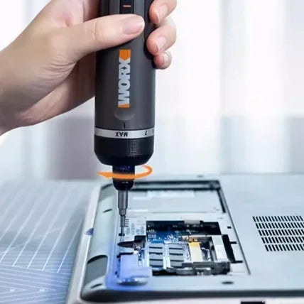"Worx WX242 4V Cordless Smart Screwdriver Set – Portable Mini Electric Drill for Home Repair"